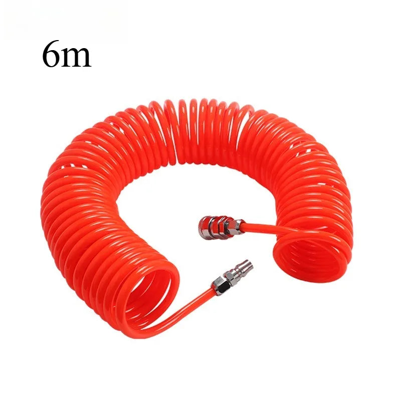 Spiral Pneumatic Air Hose 8×5 with Connector | Compressor Hose Pneumatic Air Hose Axl 6M-1pcs