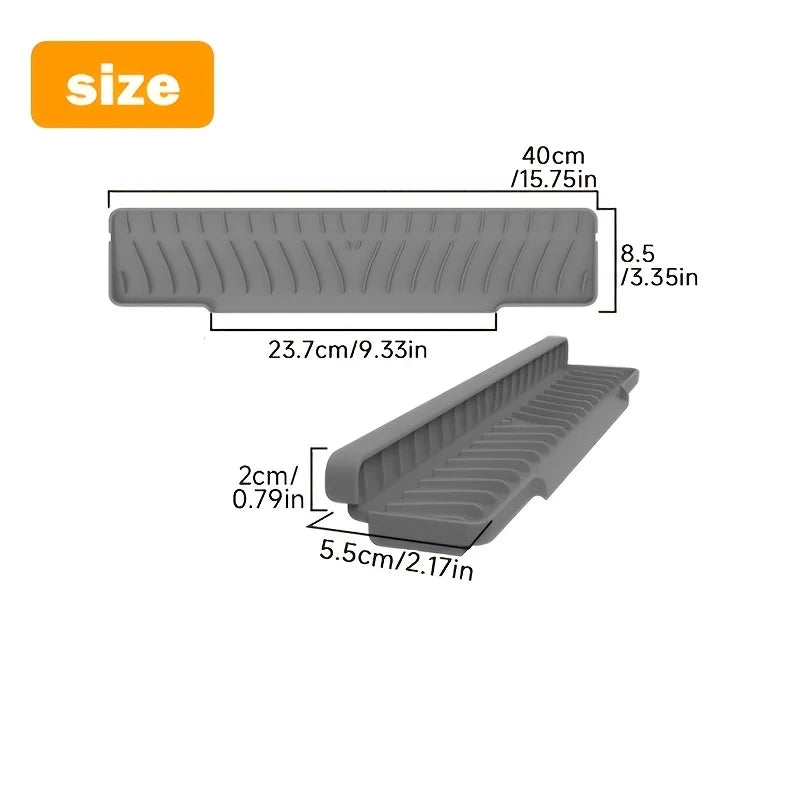 Silicone Sink Drain Mat – Anti-Slip Kitchen & Bathroom Drying Silicone Sink Mat Axl
