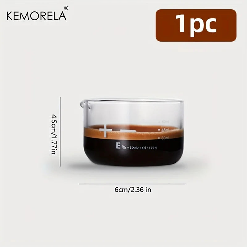 KEMORELA 60ml Espresso Shot Glasses – Clear Scale Measuring Cups Espresso Shot Glasses Axl 1PCS 60ml 60ml