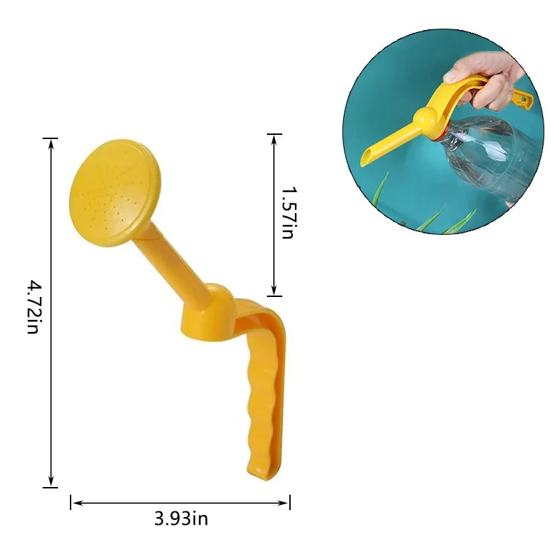 Bottle Cap Plant Watering Sprinkler – Long Spout Waterer Plant Watering Sprinkler Axl yellow-1PC