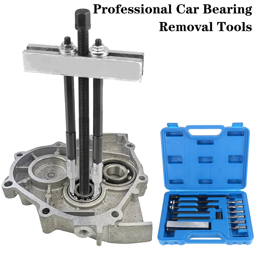 13-Pc Embedded Bearing Remover Set | ISO 6004–6302 Tool Kit Bearing Removal Kit Axl