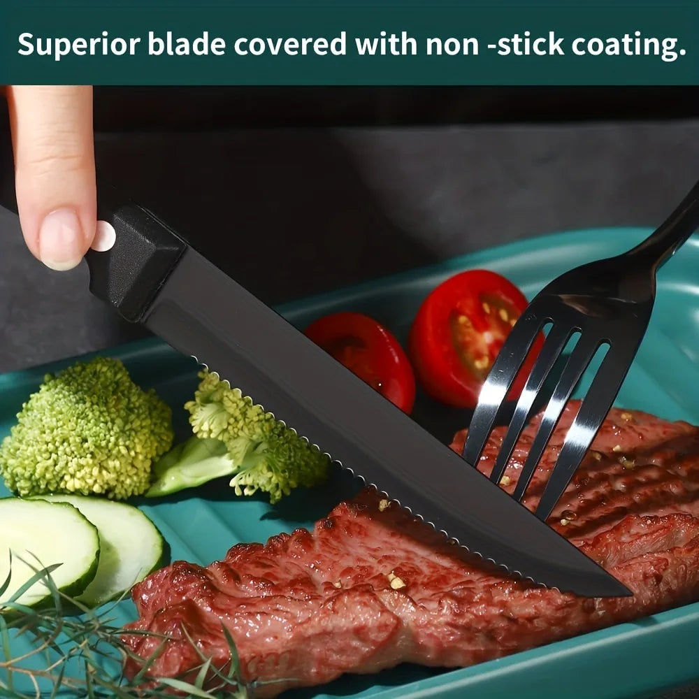 Steak Knives Set 4/6/8/16 Pcs – Serrated Stainless Steel Steak Knife Set Axl