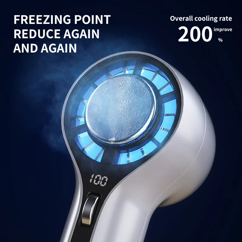 BALASHOV Handheld Fan 3000mAh USB Rechargeable with Display Handheld Cooling Fan Axl