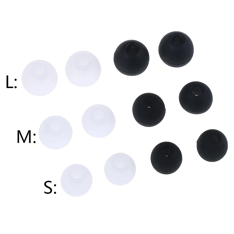 Silicone Earbud Tips 6 Pairs S/M/L – Universal Earphone Tips Earbud Tips Axl