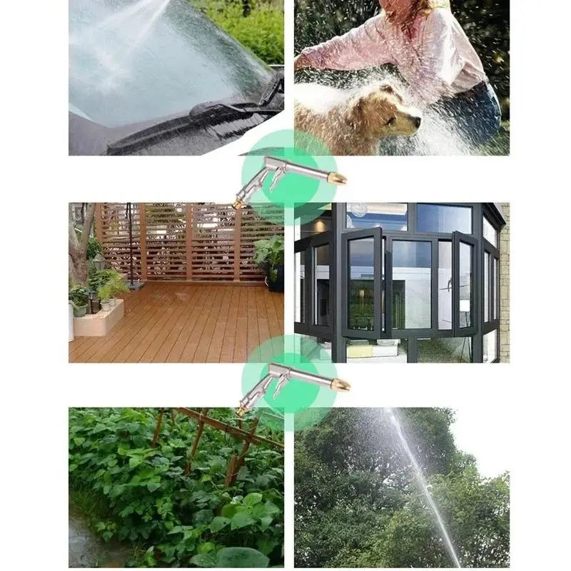High Pressure Car Wash Water Gun – Adjustable Spray Nozzle Garden Hose Spray Gun Axl