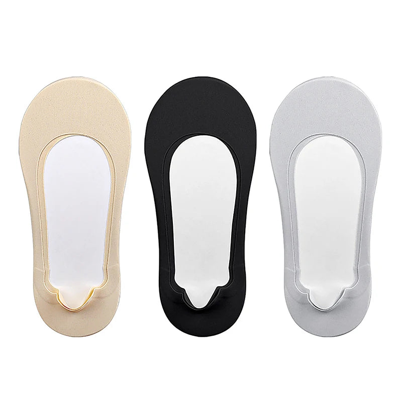 3D Arch Massage No-Show Socks | Silicone Heel Grip Women Massage No-Show Socks Axl