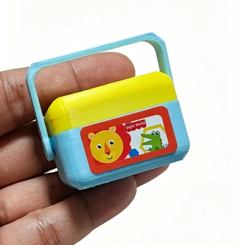1:12 Miniature Shape Sorting Toy Box – Dollhouse Nursery Prop Dollhouse Accessory Axl