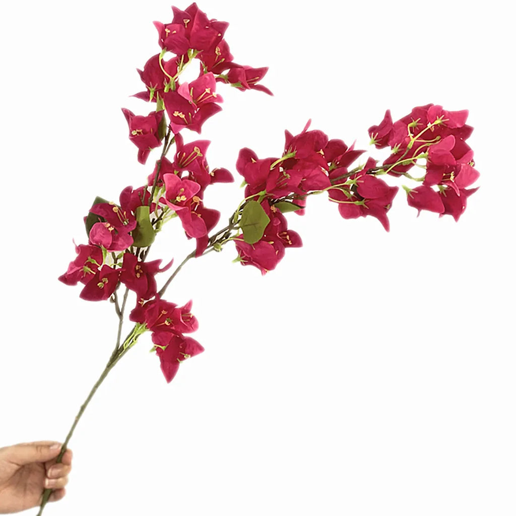 Artificial Bougainvillea Flower Branch 5-Pack – 89cm, 82 Heads Artificial Flower Branch Axl