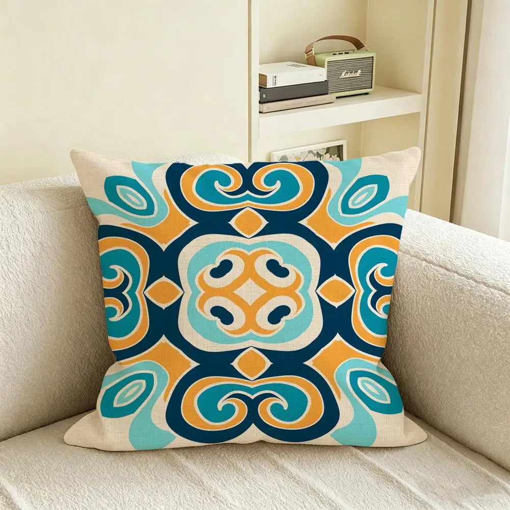 S-Stripe Linen Cushion Cover – Sofa, Bed & Chair Pillow Linen Cushion Cover Axl White7 60X60cm
