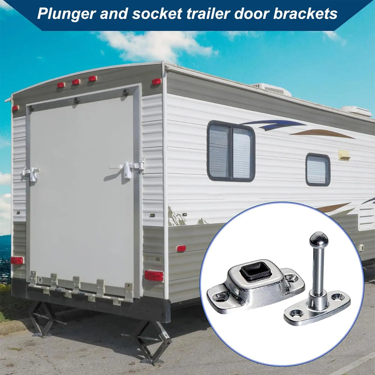 RV Baggage Door Holder – Latch Catch Stopper for Trailers RV Door Latch Axl