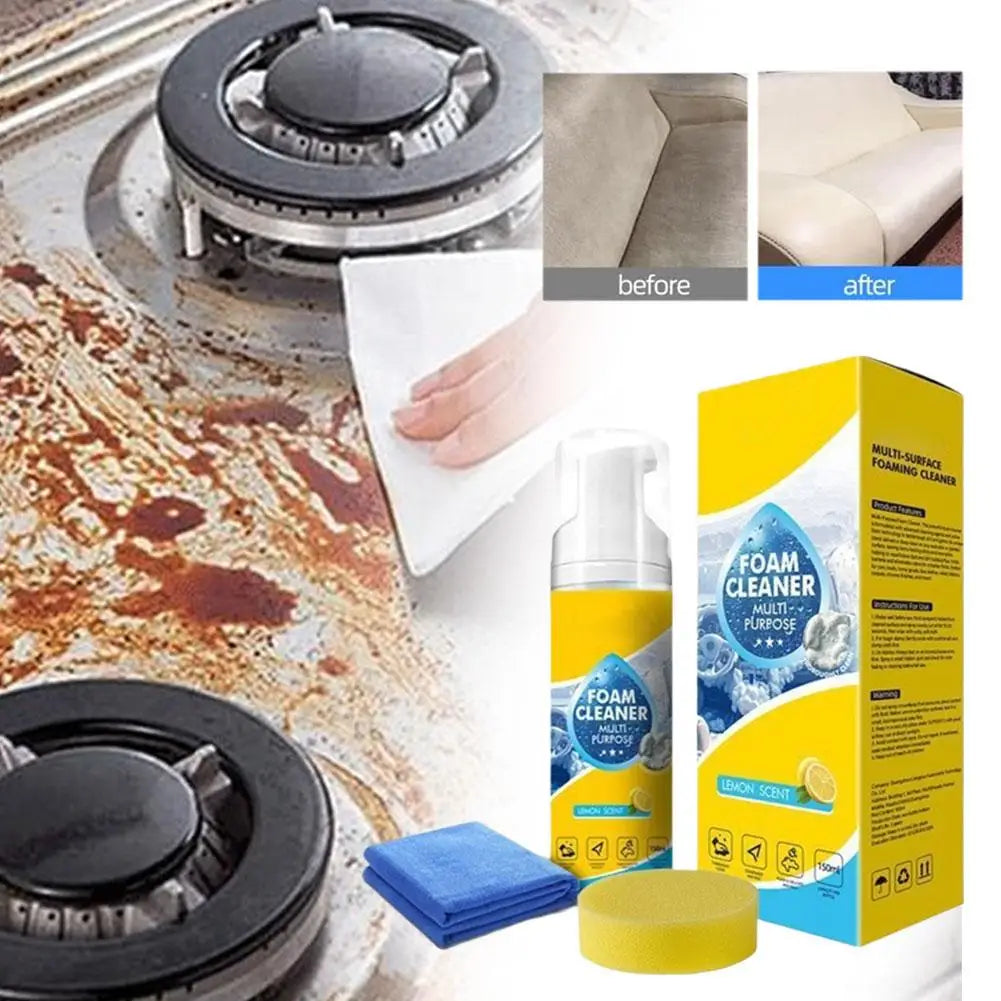 Foam Car Interior Cleaner Kit 150ml – Leather & Upholstery Car Cleaning Kit Axl