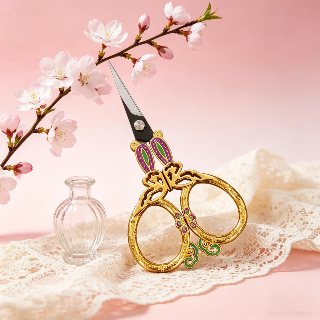 Sharp Embroidery & Tailor Scissors – Stainless Steel Sewing Shears Embroidery Scissors Axl Scissors-Golden