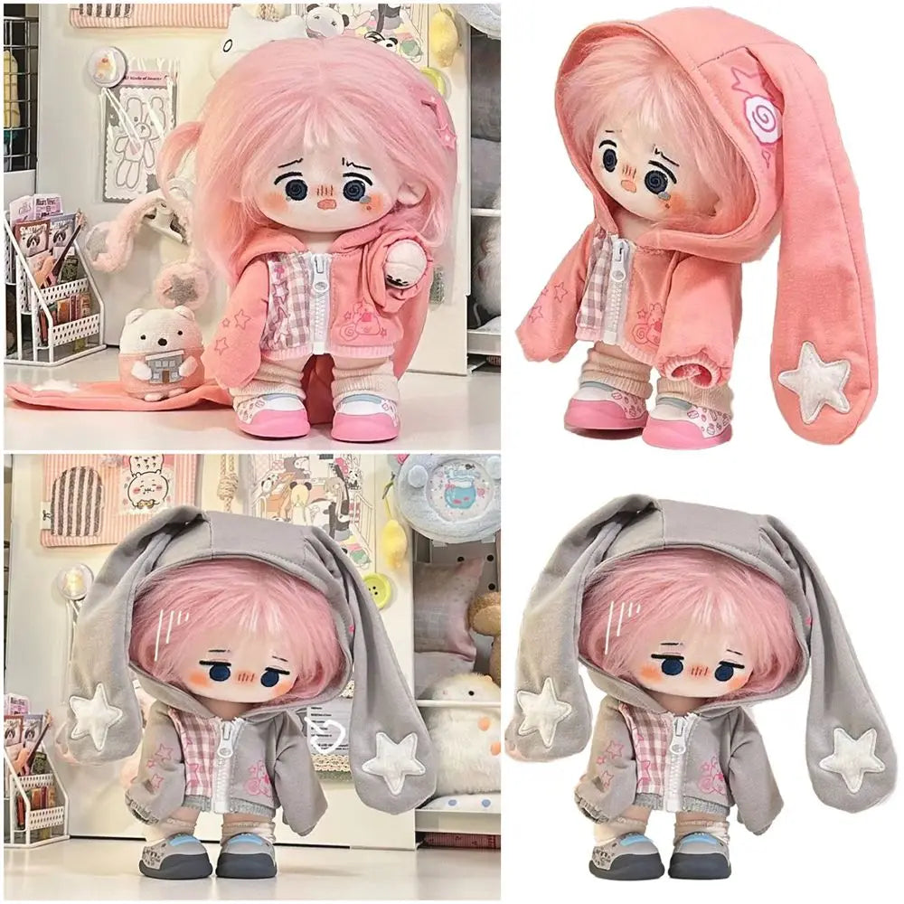 20cm Doll Rabbit Ear Mini Sweatshirt Jacket | Doll Outfit Doll Outfit Axl