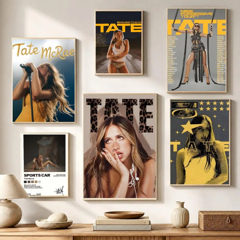 Tate McRae Poster – HD Waterproof PVC Wall Stickers & Décor Wall Poster Sticker Axl