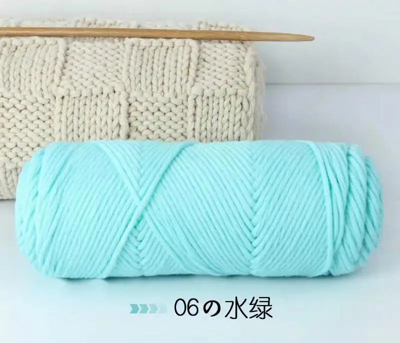 8-Ply Milk Cotton Blended Yarn – Knitting & Embroidery Thread Knitting Yarn Axl 6