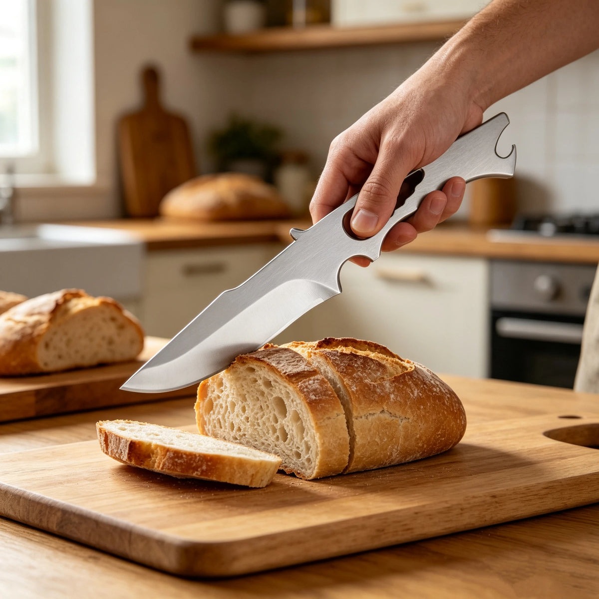 Mirror Polished Stainless Steel Fruit & Steak Knife – Bottle Opener Multi-Function Kitchen Knife Axl
