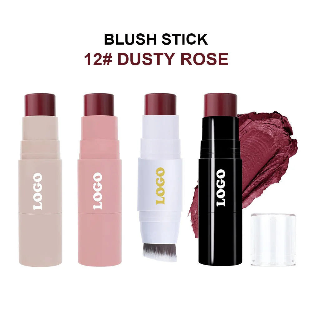 Double-Sided Blush Stick with Brush – Brightening Blusher Blush Stick Axl