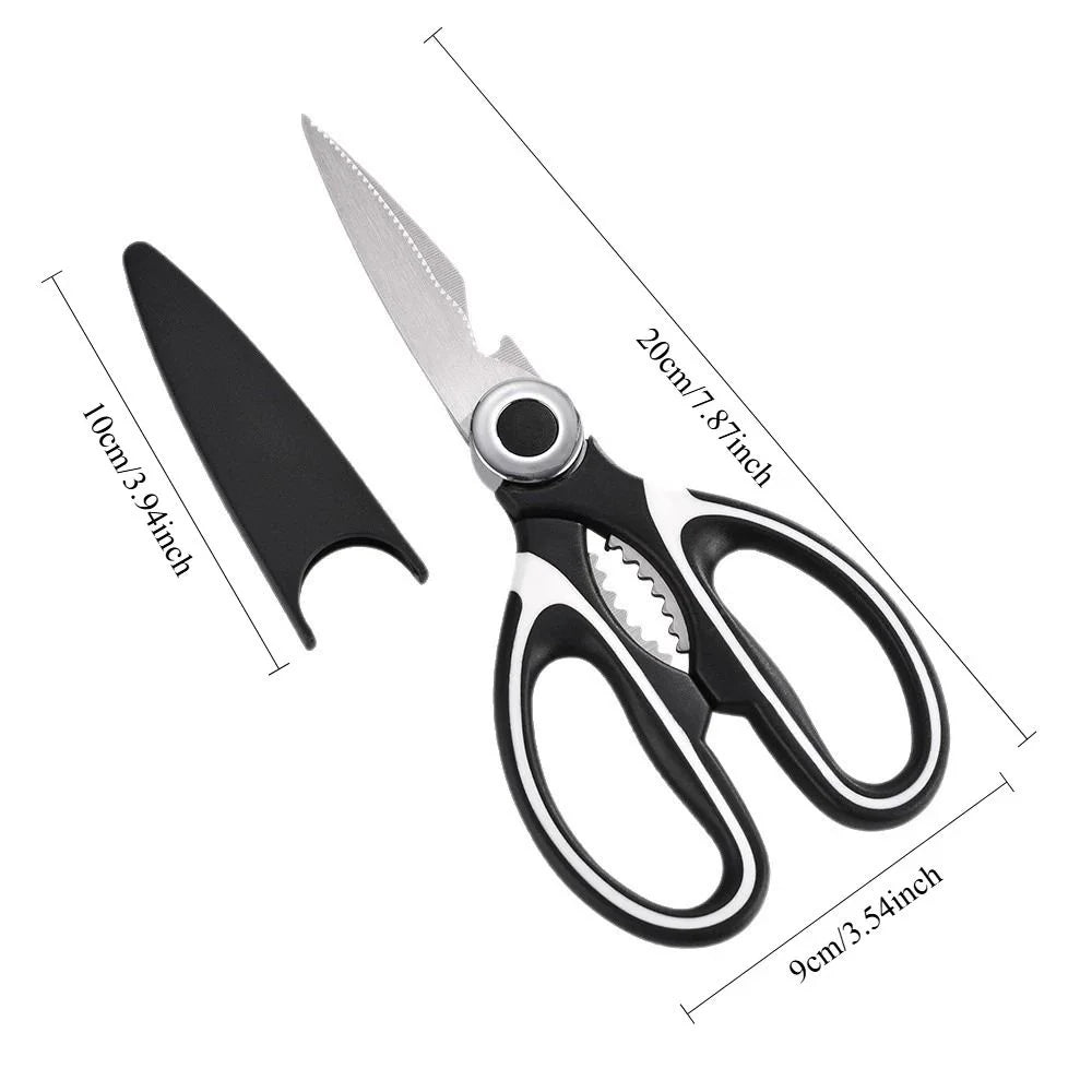 Heavy-Duty Stainless Steel Kitchen Scissors | Multi-Use Kitchen Scissors Axl