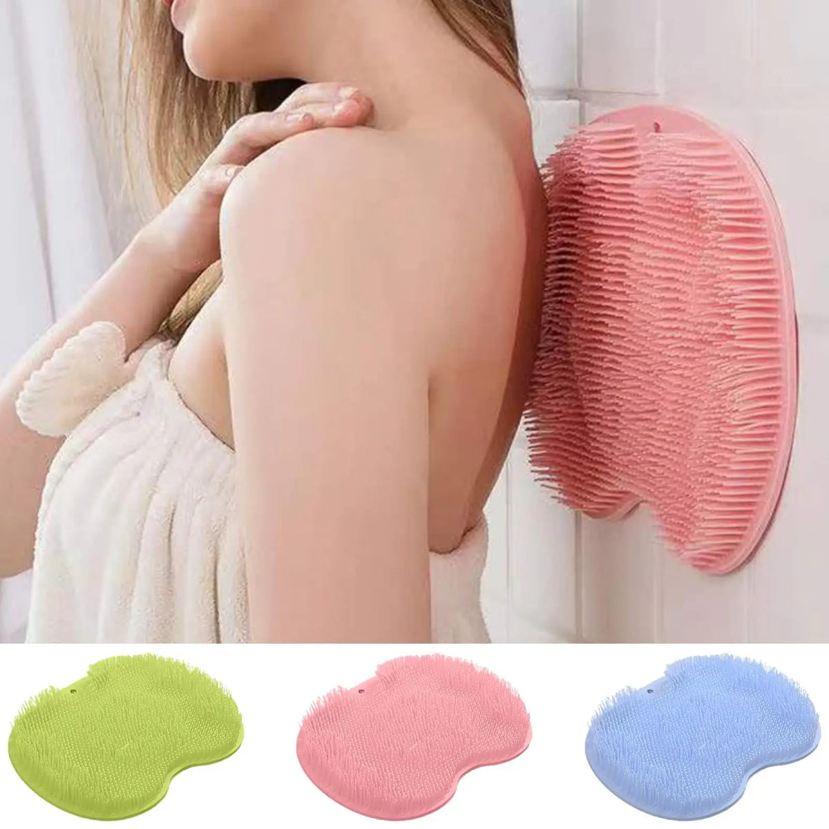 Silicone Shower Foot Scrubber Mat – Non-Slip Bath Massage Silicone Bath Scrubber Axl