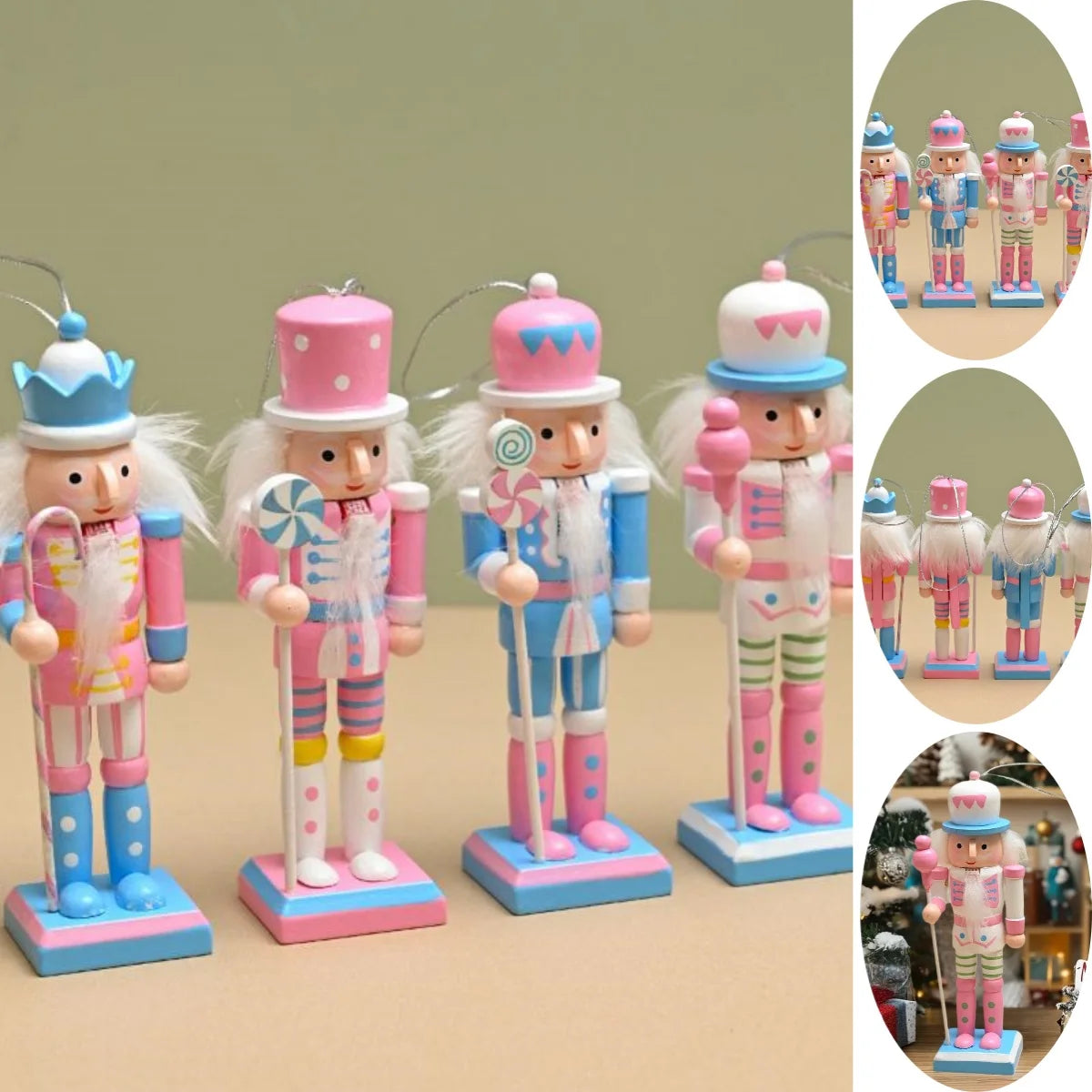 Nutcracker Soldier Christmas Tree Ornament – Candy Color Christmas Ornament Axl