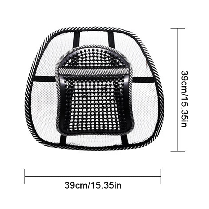 Ventilated Mesh Lumbar Back Cushion – Car, Office & Home Lumbar Back Cushion Axl