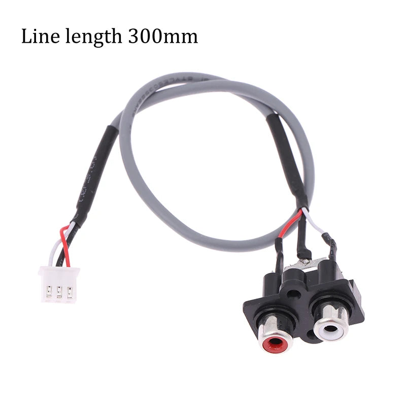 30cm RCA to XH2.54 3-Pin Audio Signal Cable for Amplifier Audio Signal Cable Axl onesize