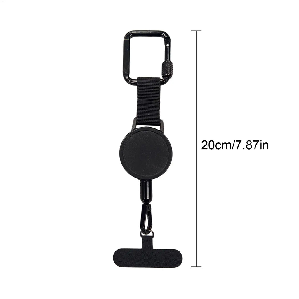 Retractable Phone Tether with Carabiner – Anti-Drop Lanyard Phone Safety Tether Axl