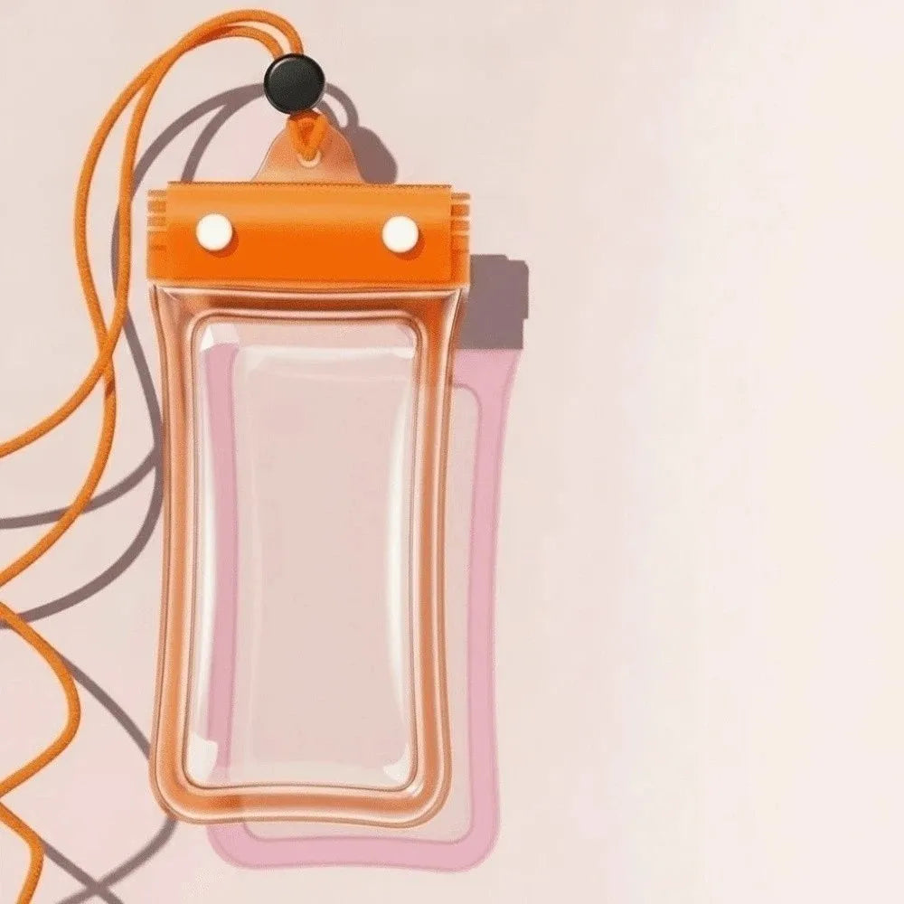 Waterproof Phone Pouch – Crossbody Dry Bag for Beach & Pool Waterproof Phone Pouch Axl Orange