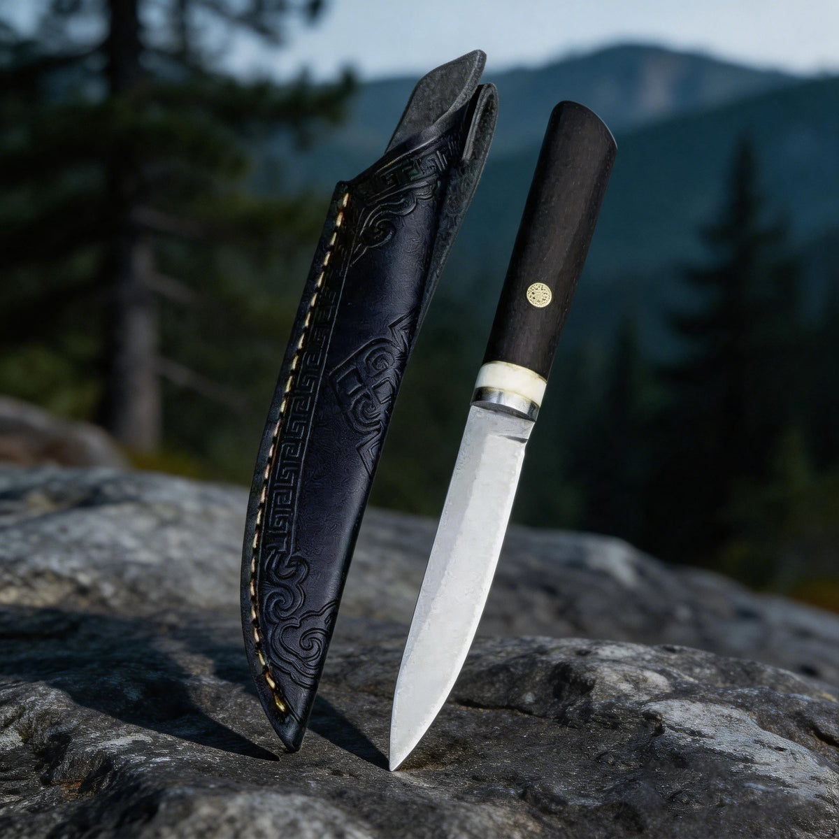 Outdoor Camping Pocket Knife – Stainless Steel & Wood Handle Camping Pocket Knife Axl