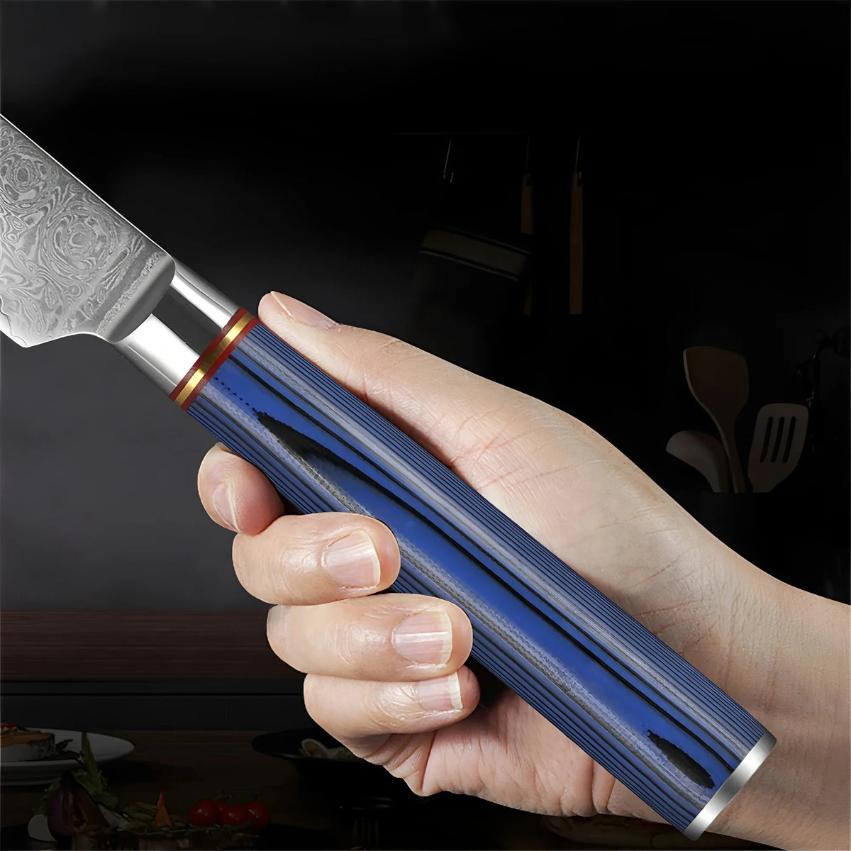 67-Layer Damascus Steel Boning Knife – Handmade Kitchen Knife Damascus Boning Knife Axl
