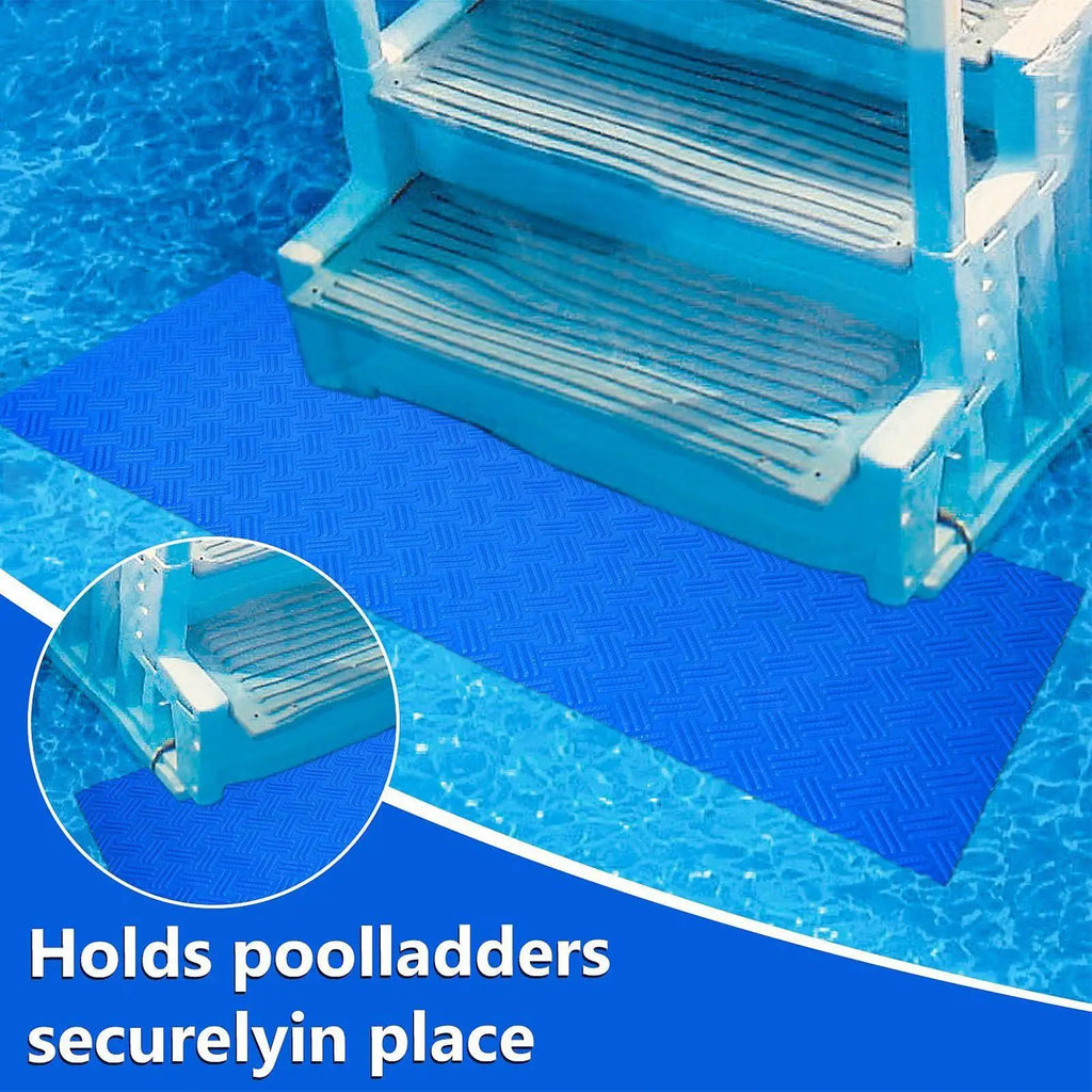 Non-Slip Pool Ladder Mat – Waterproof PVC Step Pad Pool Step Mat Axl