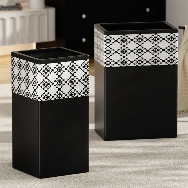 Modern Iron Waste Bin – 13L/18L/20L Large Trash Can for Home Iron Waste Bin Axl