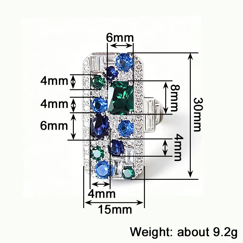 Huitan Cubic Zirconia Ring – Sparkling Women's Fashion Jewelry Fashion Ring Axl