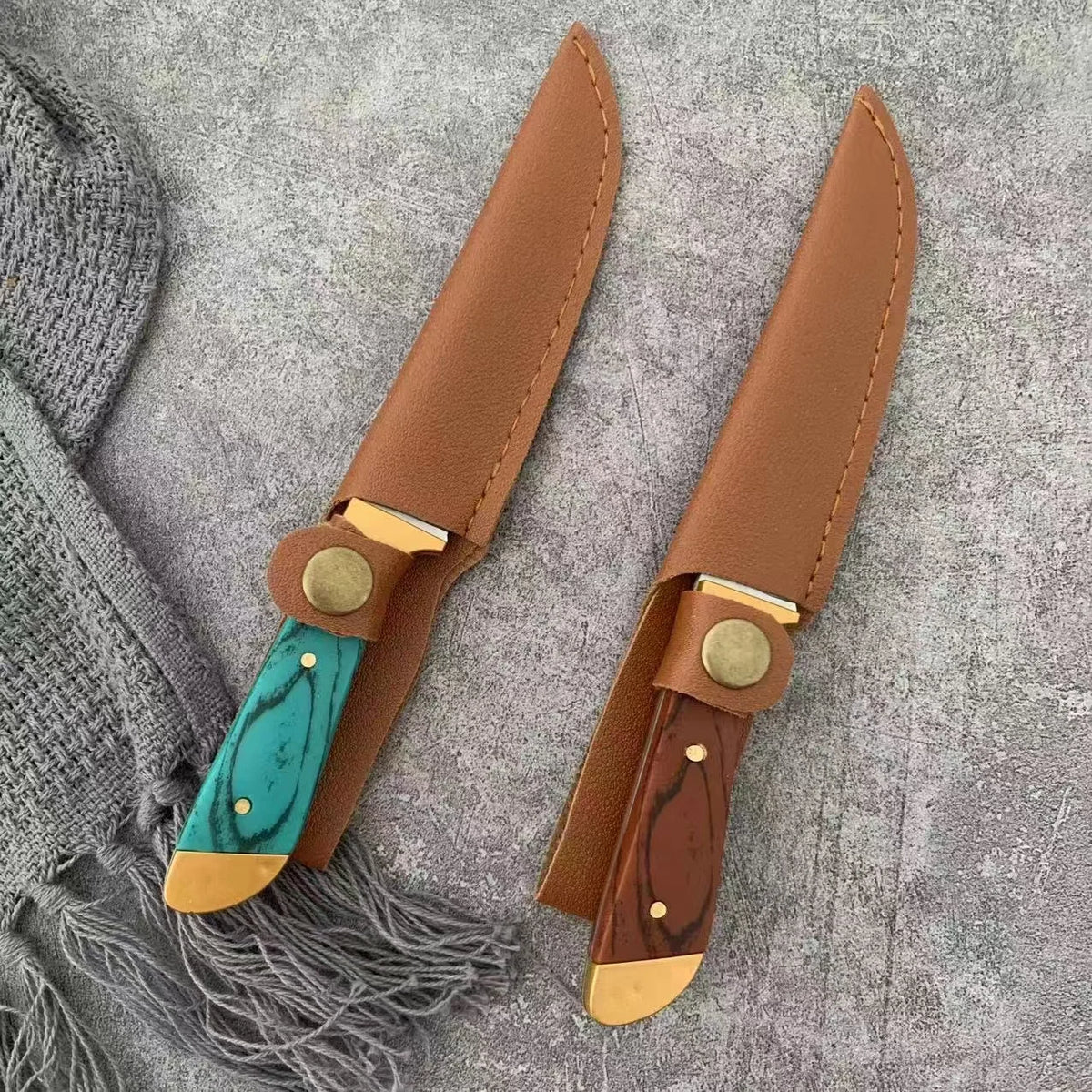 Mini Portable Fruit & Steak Knife with Sheath | BBQ Knife Kitchen Knife Set Axl