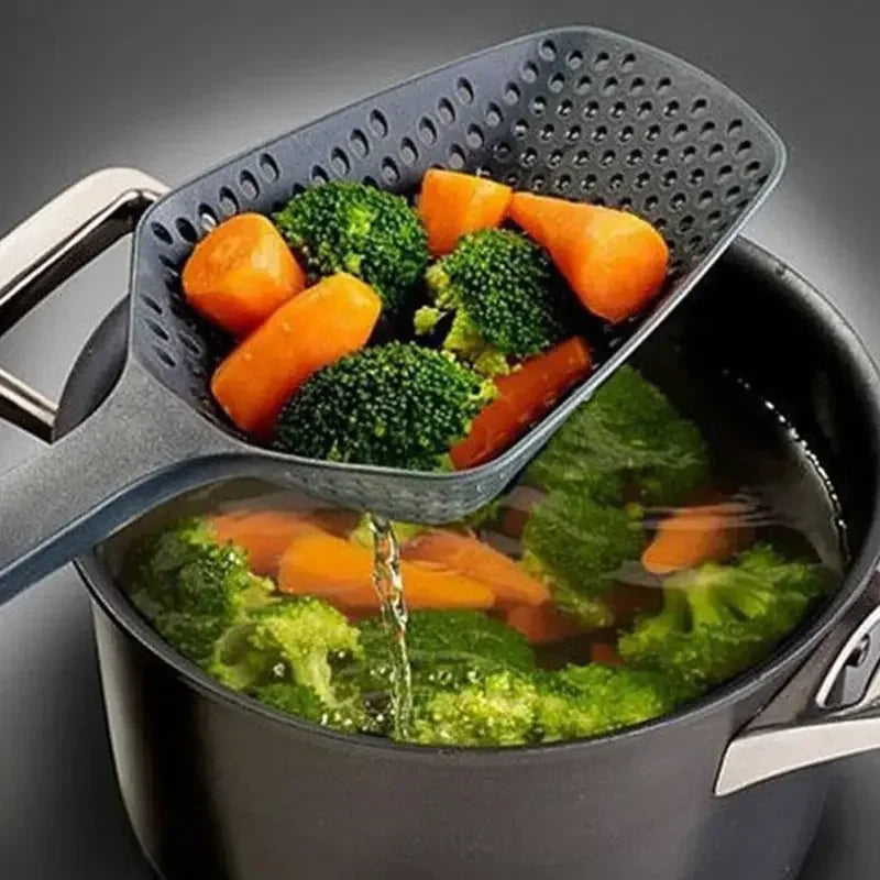 Large Kitchen Strainer Funnel with Spatula – Food & Water Filter Kitchen Strainer Funnel Axl