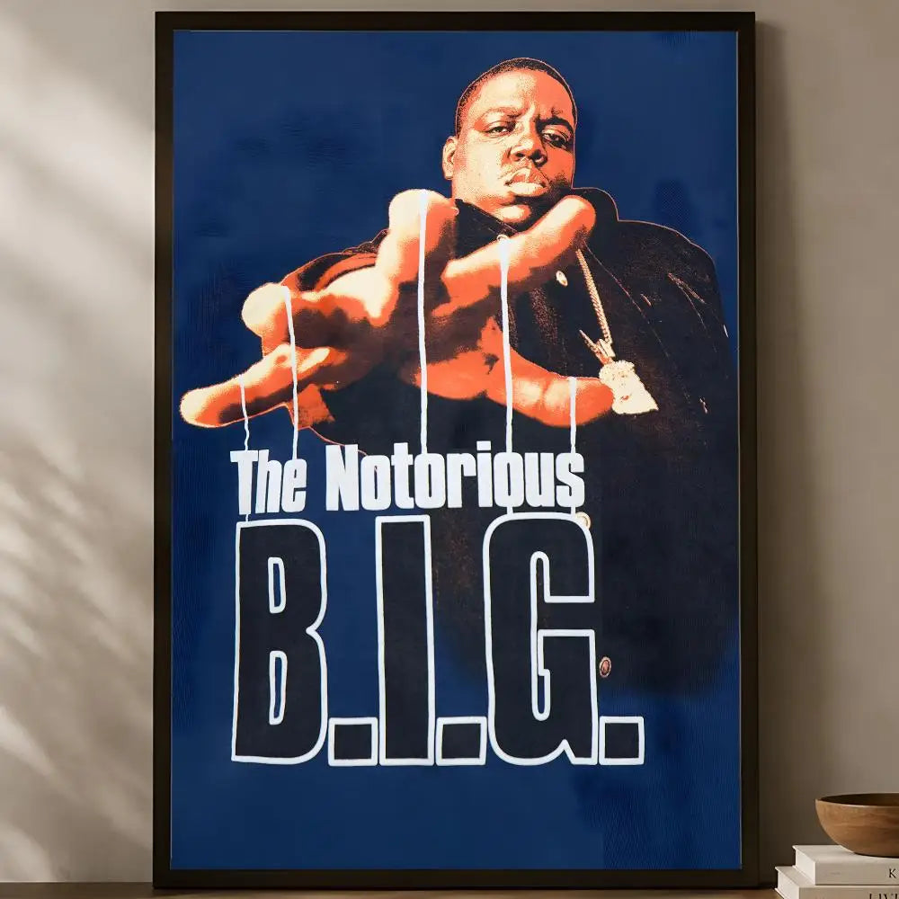 Notorious B.I.G. Self-Stick HD Wall Art Poster | Waterproof Wall Art Poster Axl White04 30X40cmNoframe