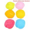 6-Piece Silicone Cupcake Molds – Assorted Shapes Baking Set Silicone Baking Molds Axl Rosette