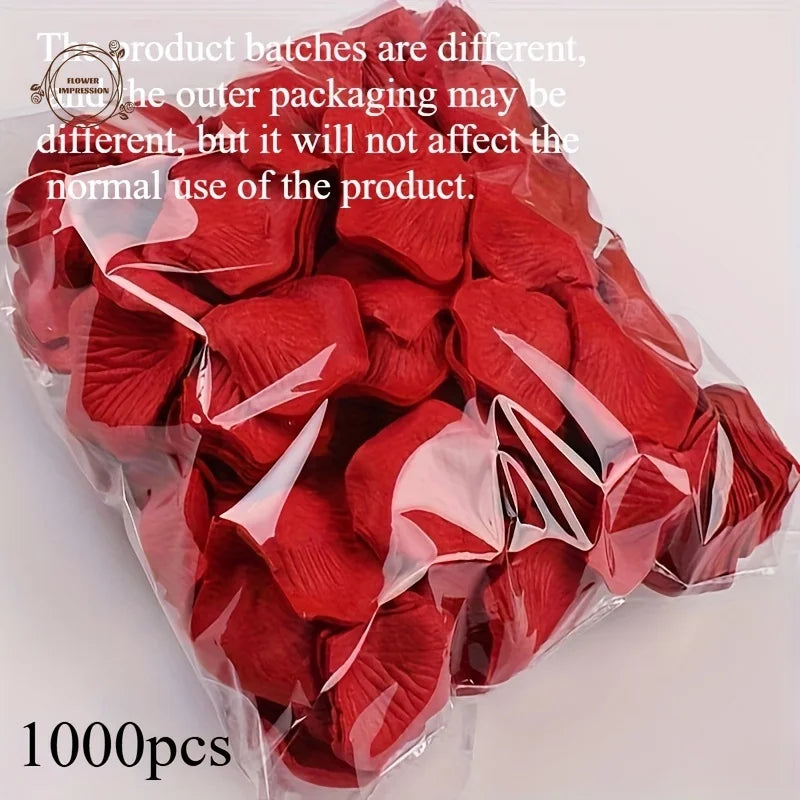 1000 Artificial Silk Rose Petals – Wedding & Party Décor Artificial Flower Petals Axl