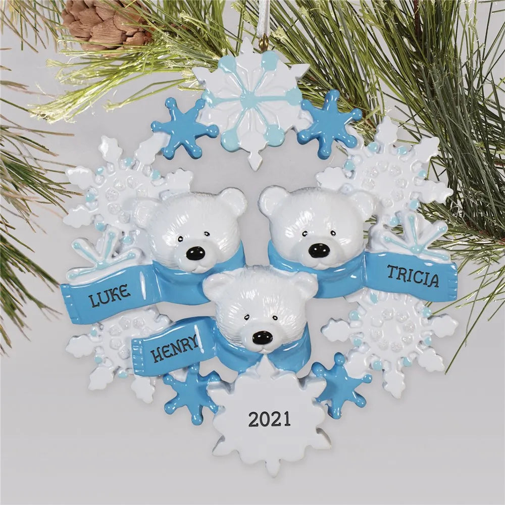 Reindeer Family Christmas Tree Ornament Pendant | 2–6 People Christmas Tree Ornament Axl style 2 2