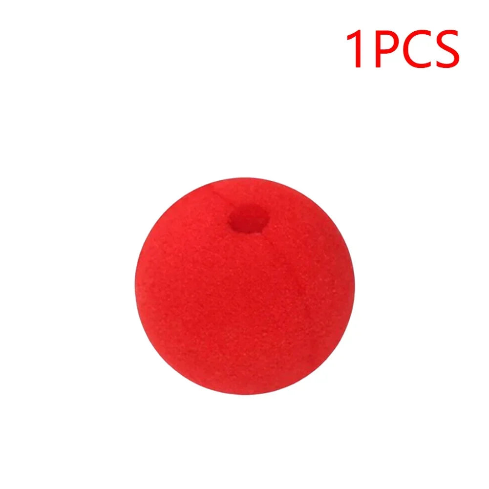 Red Foam Clown Nose 50mm – Party & Magic Props (1/5/10 PCS) Costume Accessory Axl 1pc
