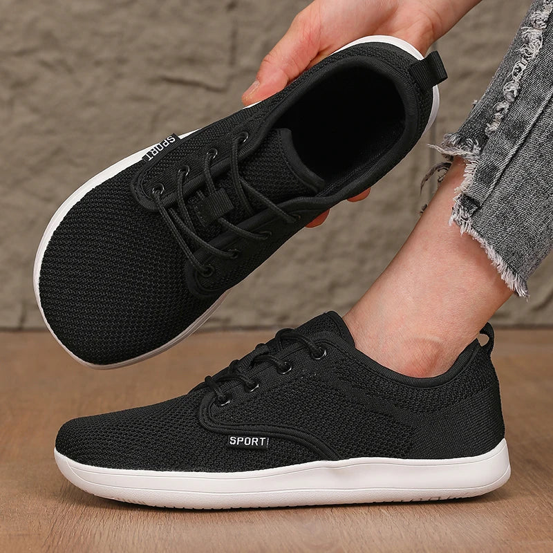 ZULIWAGN Wide Fit Women's Indoor Training Sneakers Anti-Slip Training Sneakers Axl Black White 40