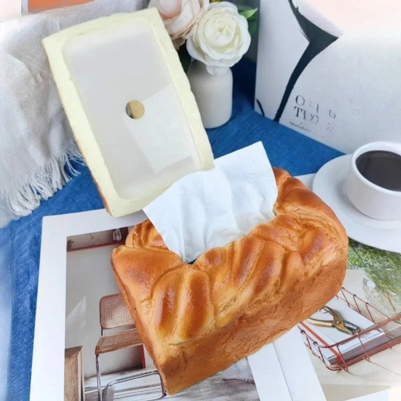 Bread Shaped Tissue Box Holder – Novelty Home & Car Decor Novelty Tissue Holder Axl