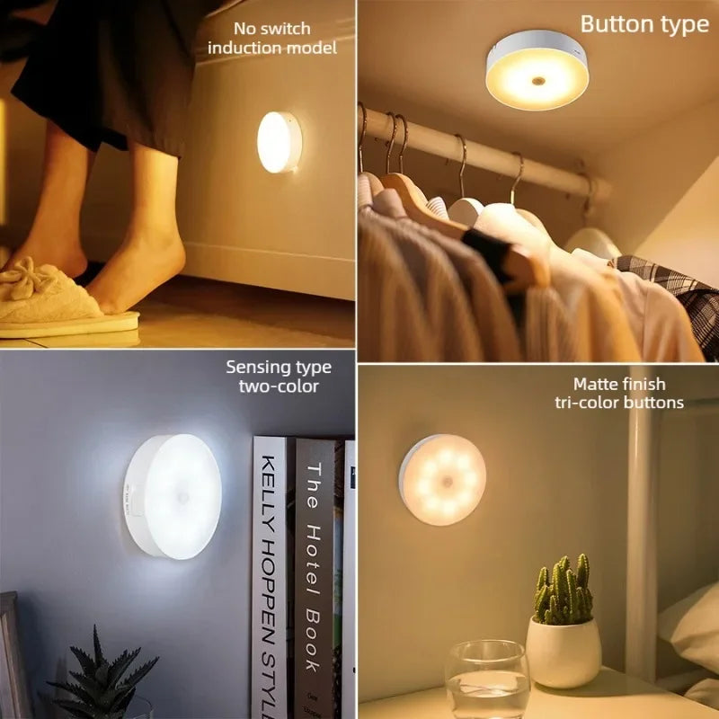 USB Rechargeable Motion Sensor LED Night Light | Cabinet & Stairs Motion Sensor Night Light Axl