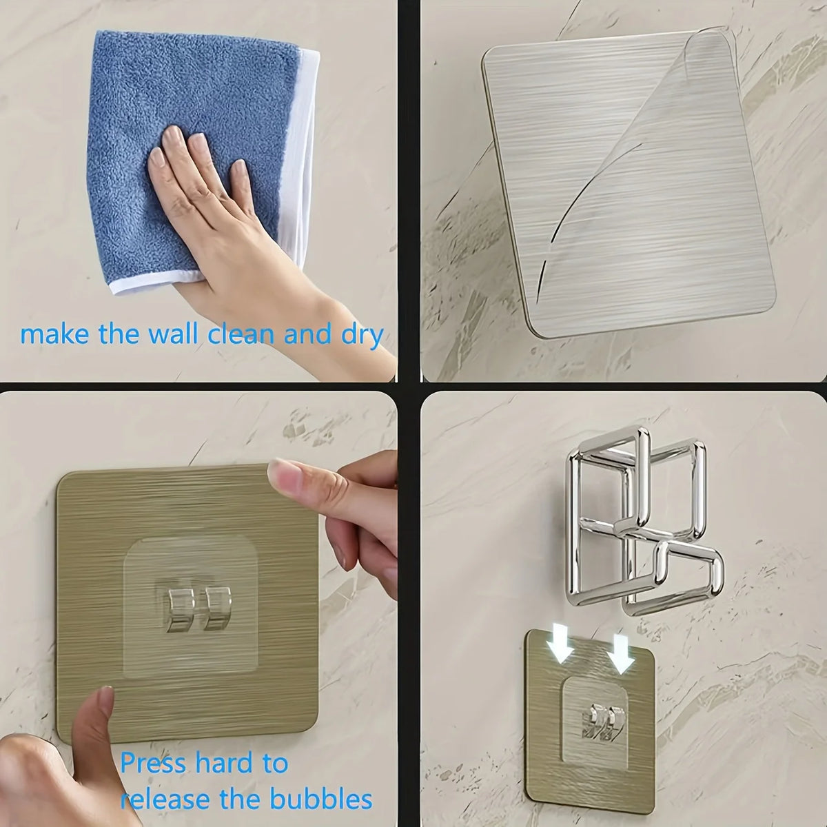 Foldable Stainless Steel Wall Hook – No-Drill, Space-Saving Wall Hook Organizer Axl