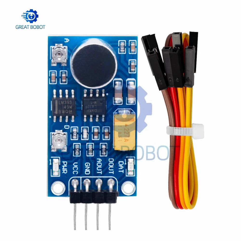 LM386 Audio Amplifier & Sound Detection Sensor Module 3.3V–5V Audio Sensor Module Axl