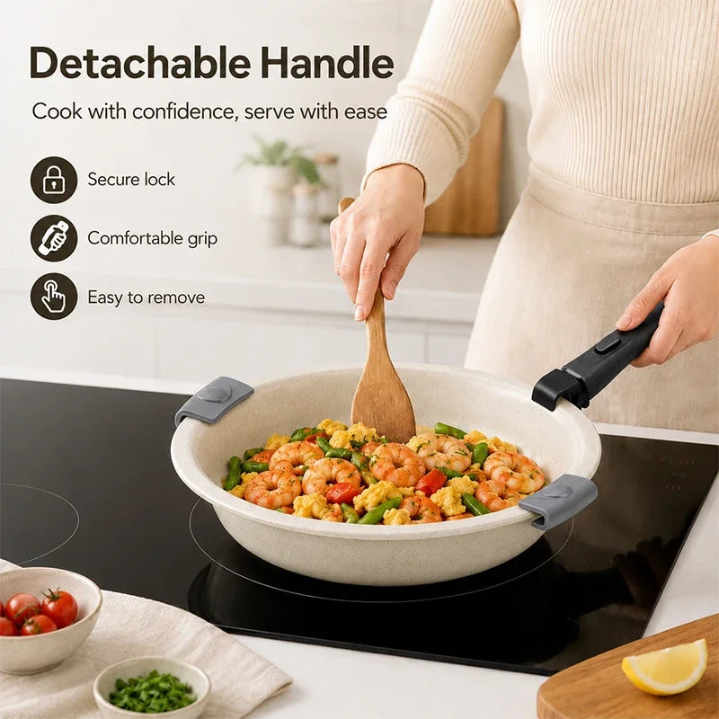 KEMORELA Ceramic Coated Aluminum Griddle Pan | Induction Ceramic Griddle Pan Axl