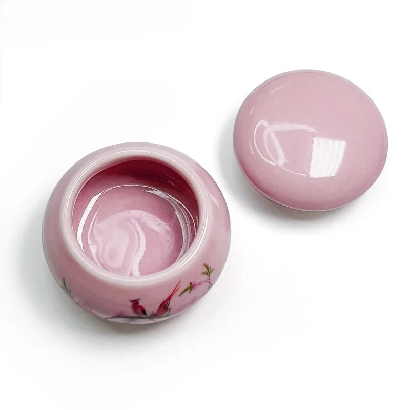 Ceramic Dappen Dish with Lid – Nail Art Acrylic Liquid Cup Nail Art Tool Axl