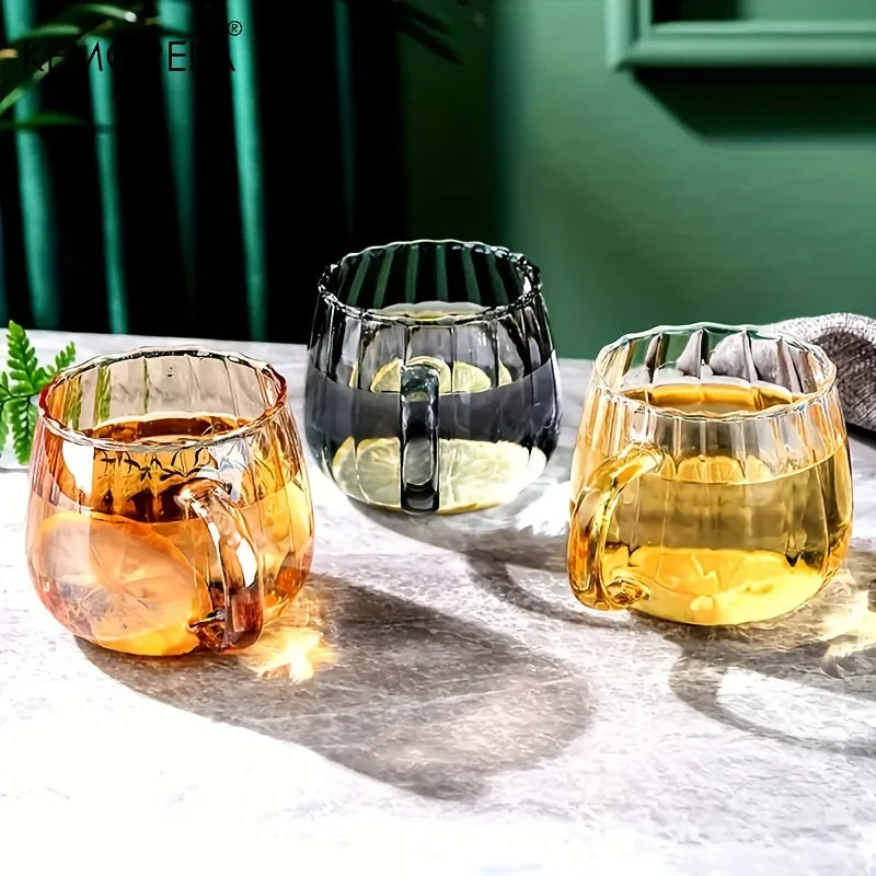 Halloween Pumpkin Glass Cups 450ml – Borosilicate Drinkware Set Halloween Drinking Glasses Axl