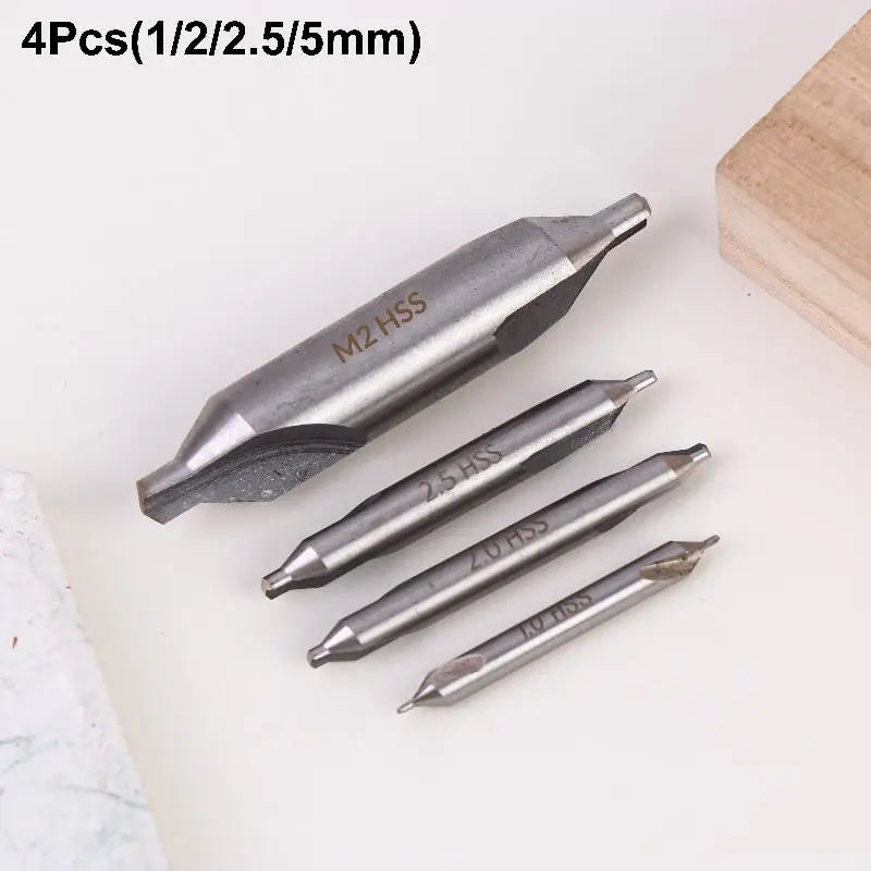 HSS Lathe Center Drill Bits 6-Pc Set – Countersink Tool Kit Center Drill Bit Set Axl A1