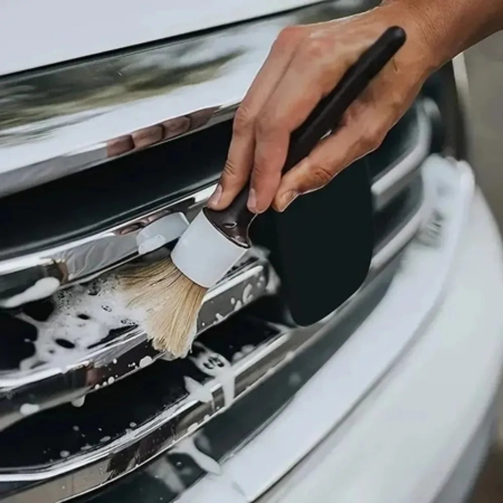 3-Piece Car Detail Brush Set – Interior & Exterior Cleaning Kit Car Detailing Brush Axl